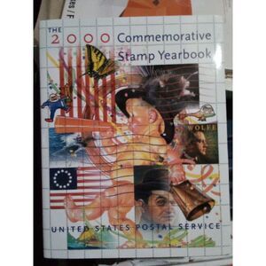 Y2K Book The 2000 Commemorative Year Stamp Year Book Hardback  With Hard Cover